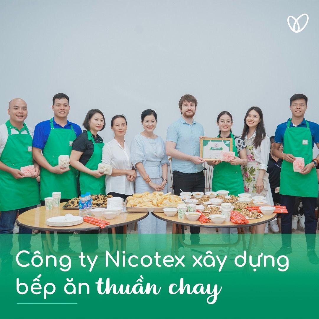 Công ty NICOTEX xây dựng bếp ăn thuần chay cho nhân viên
